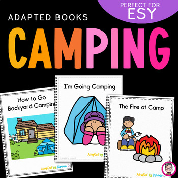 Preview of Camping Adapted Books for Special Education ESY Summer Circle Time Activities