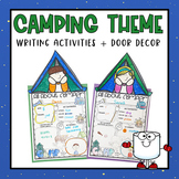 Camping All About Me Craft | Camping Door Decor Labels | Writing