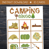 FREE Camping BINGO For Preschool Kindergarten, Camping Gam