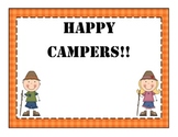 Camping Behavior Posters