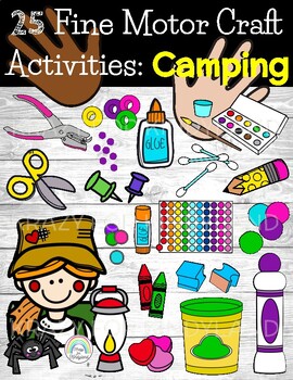 Preview of Camping /Bugs Craft Set - Fine Motor Activities - Summer - Occupational Therapy