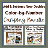 Camping Bundle Add & Subtract Near Doubles Color-by-Number