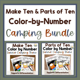 Camping Bundle Addition & Subtraction Within 10 Coloring S