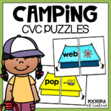 Camping CVC Words Puzzles