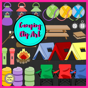 Camping Clip Art by Digital Doodles | Teachers Pay Teachers