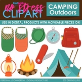 Camping Clip Art Bold Set (Digital Use Ok!)