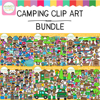 Preview of Summer Camping Clip Art Bundle