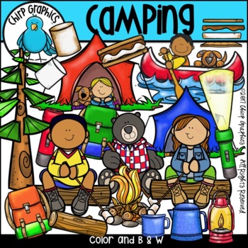 Preview of Camping Clip Art Set