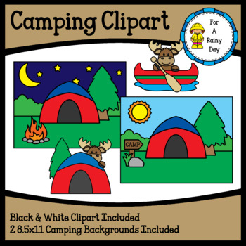 Camping Clipart by For A Rainy Day | Teachers Pay Teachers