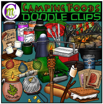 Preview of Camping Clipart | Foodstuff