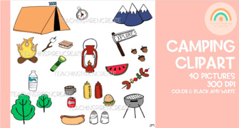 Preview of Camping Clipart Set