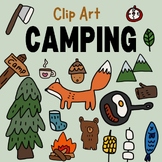Preview of Camping Clipart set, Worksheet decor, Classroom decor, Bulletin