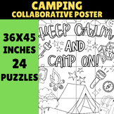 Camping Collaborative Poster Activity | 36x45 Inches, 24 P