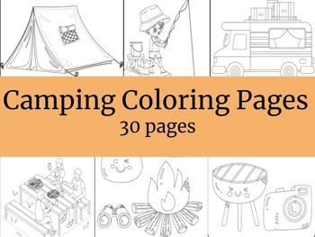 Preview of Camping Coloring Pages