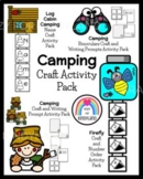 Camping Craft Activity - Math, Literacy Centers -Writing, 