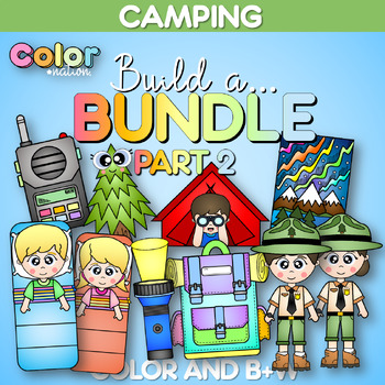 Preview of Camping Crafts Bundle PART 2 | Camping Theme Activities | Summer Bulletin Board