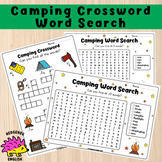 Camping Crossword Puzzle and Word Search
