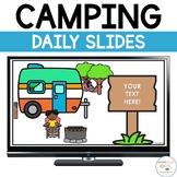 Camping Daily Slides - Kindergarten Daily Slides - Camping