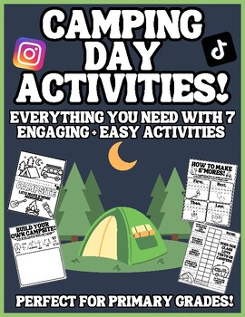 Preview of Camping Day Activities for Primary Grades