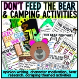 Camping Day Activities w/ Bear Research, Comprehension, Ma