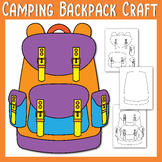 Camping Day Theme | Backpack Craft Coloring & Writing Prom