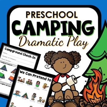 Preview of Camping Dramatic Play Preschool Pretend Play Pack