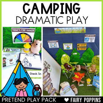 Preview of Camping Dramatic Play Printables | Pretend Play Pack, Forest Animals