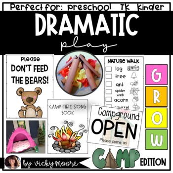 Preview of Camping Dramatic Play editable
