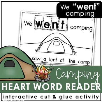 Preview of Camping Emergent Reader | End of the Year