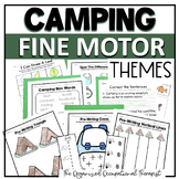 Camping Fine Motor Theme Worksheets for Occupational Therapy