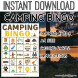 Camping For Kids, Camping Bingo Birthday Party, Classroom 