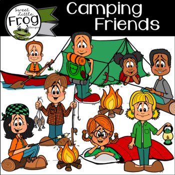 Preview of Camping Friends Clip Art