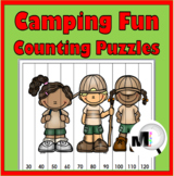 Camping Theme Math Number Order Puzzles