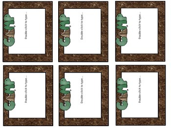 camping fun editable name tag labels by the teaching zoo tpt