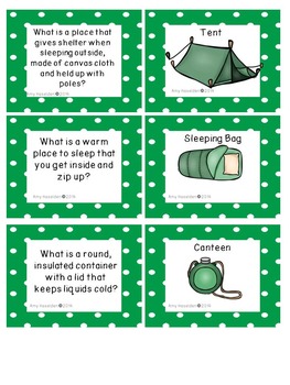 Camping Riddles by Amy Haselden | Teachers Pay Teachers