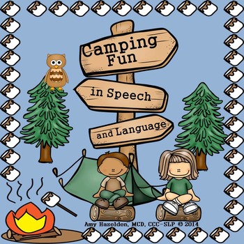 Preview of Camping Theme Speech Therapy for Mixed Groups