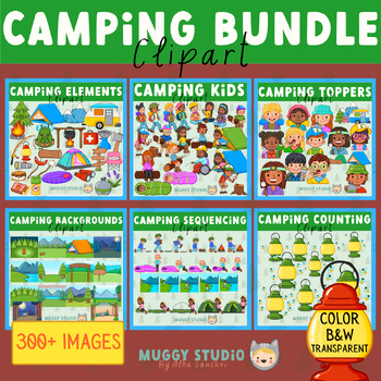 Preview of Camping Clipart Bundle