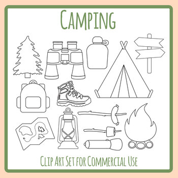 blank camp sign clipart