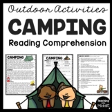 Camping Informational Reading Comprehension Worksheet Outd