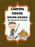 Camping Kiddos Ending Sounds - A Camping Themed Activity