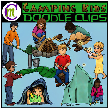 Preview of Camping Kids Clipart