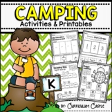 Camping Kindergarten Math & Literacy Printables