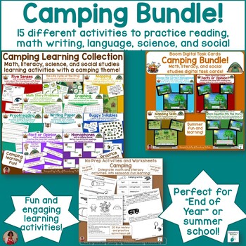 Preview of Camping Learning Activities Super Bundle