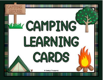 Preview of Camping Learning Posters: Alphabet, Numbers, Colors and Shapes