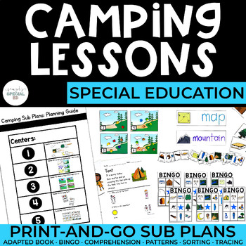 Preview of Camping Lessons | Sub Plans | Summer | ESY | Special Education