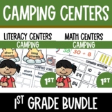 Camping Math and Literacy Centers Bundle - 1st Grade