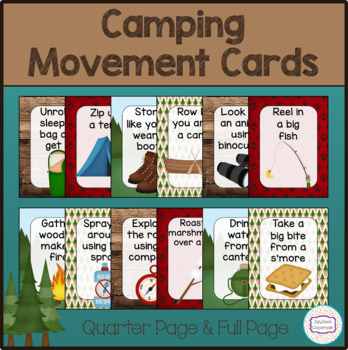 Preview of Camping Movement Cards
