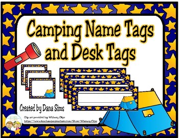 Camping Name s And Desk s By Dana Sims Teachers Pay Teachers