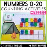 Camping Number Mats (0-20) | Counting, Ten Frames, One-to-
