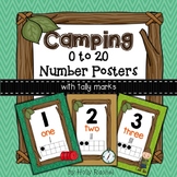 Camping Number Posters 1-20 with Tally Marks